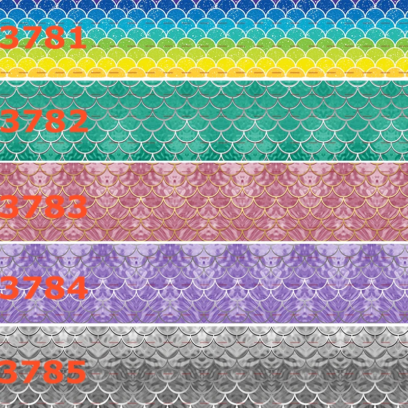

Y 50 yards lovely cartoon ribbon colorful Fish scale 6 rabbit rabbit cartoon printed grosgrain ribbon