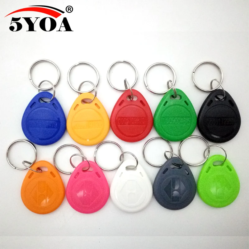 50 шт. EM4100 TK4100 125 кГц брелок для ключей кольцо идентификационный чип RFID метки llaveros