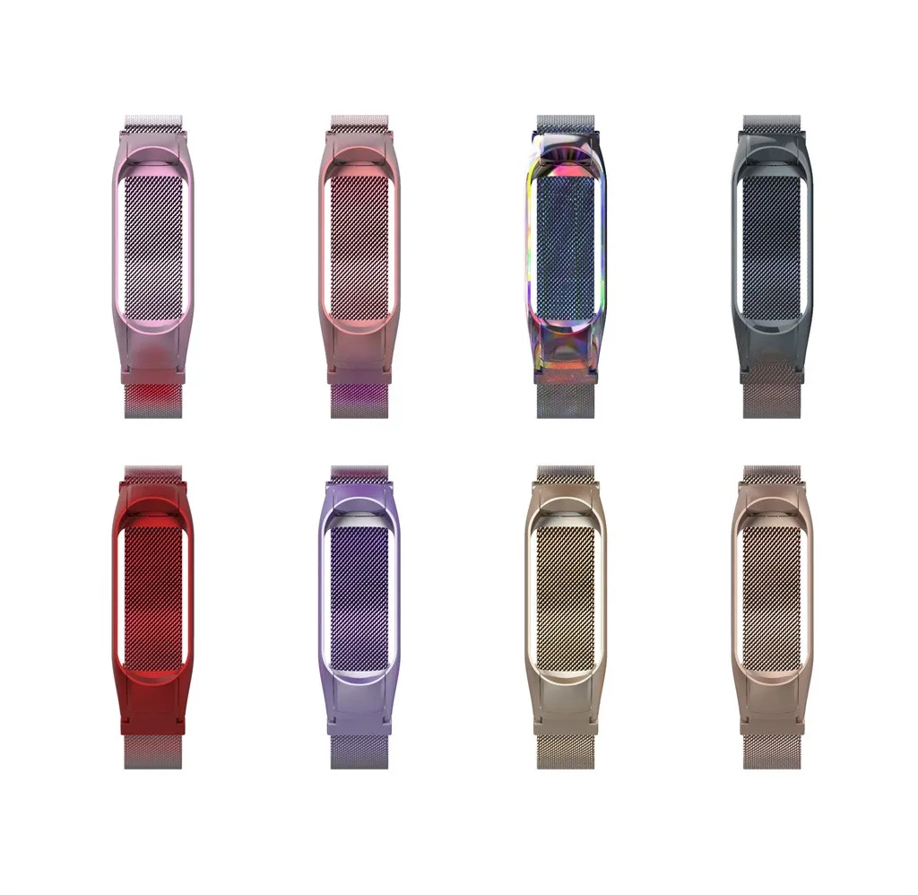 Ремешок mi lanese браслет с магнитной петлей для Xiaomi mi Band 3 Смарт-часы сменные мужские Т-образные спортивные роскошные мужские и женские 19Jun21