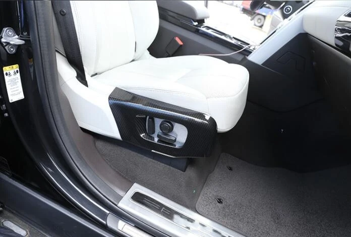 Углеродное волокно ABS черное автомобильное сиденье Боковое покрытие рамка