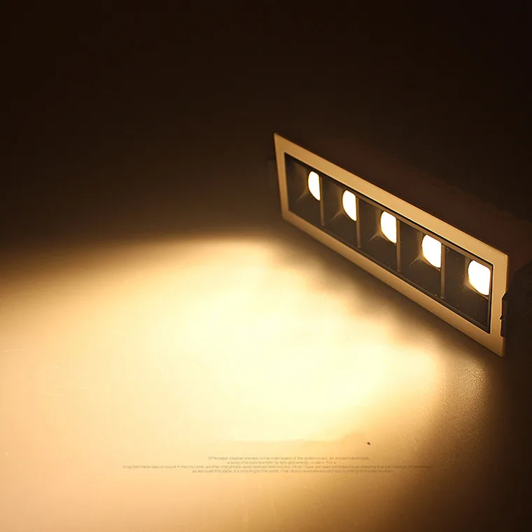 Square Micro Recessed Dimmable LED Downlights 4W10W20W30W COB LED Ceiling Lamp AC110V~220V LED Wall Spot Lights Indoor Lighting