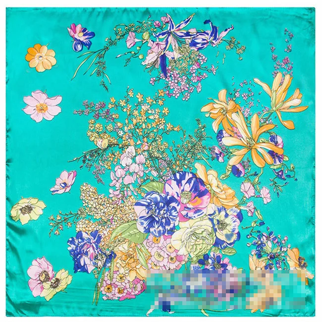 Женский шёлковый квадратный шарф 60 х60 см|bag handle scarf|scarf high qualitysilk square scarf |