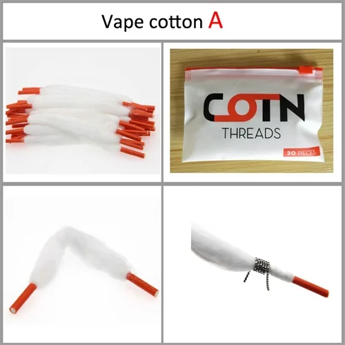 Оригинальный youthvape органический хлопок для Ecigarette rebuildable RDA RBA DIY атомайзер Паровая