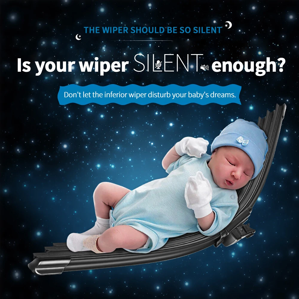 Mikkuppa Гибридные стеклоочистители для Hyundai Solaris с крючковыми руками 2010 2011 2012 2013 2014 2015 2016 2017 2018 2019 и выше.