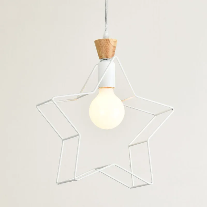 Скандинавские милые звезды подвесные светильники для детской комнаты