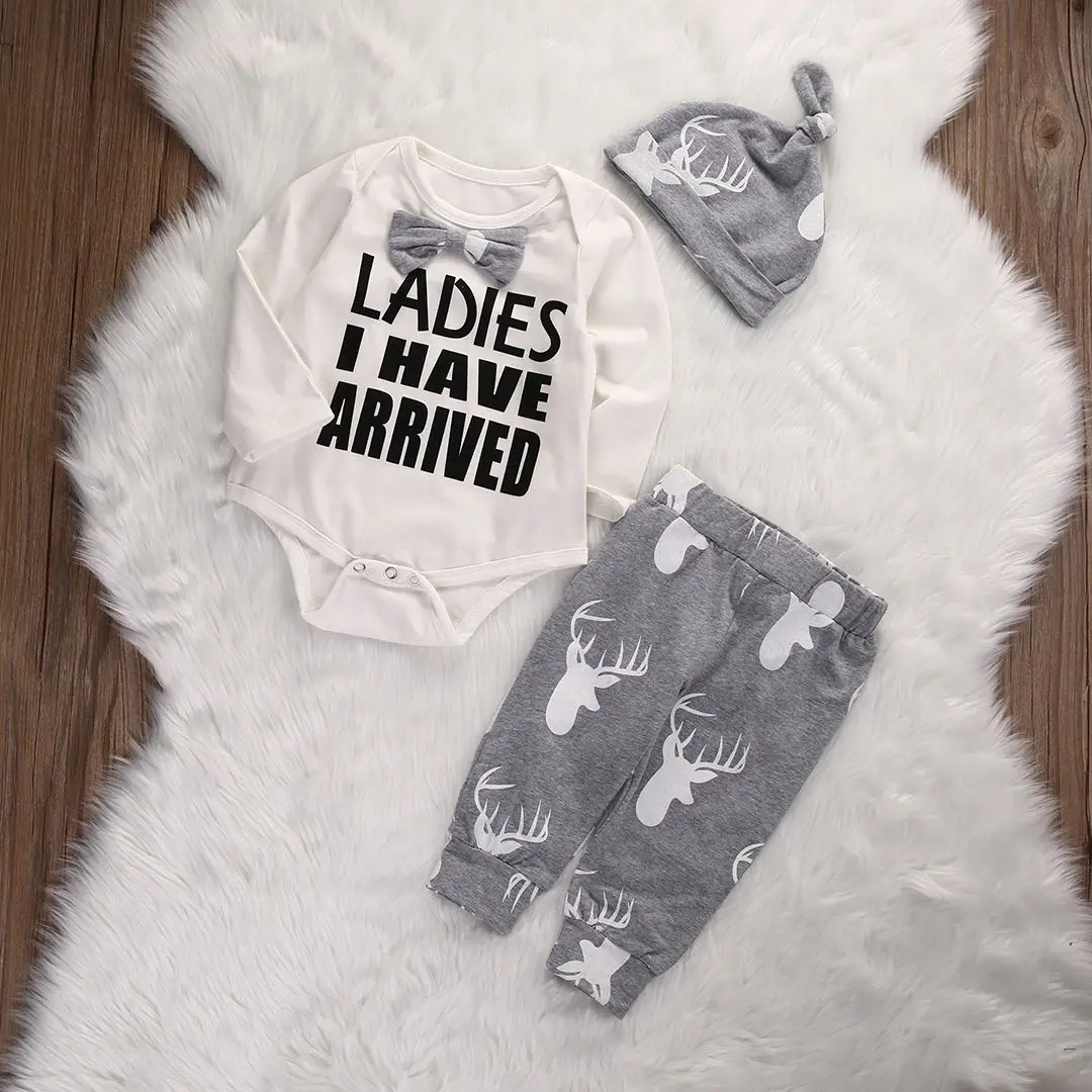 3 шт. детский комплект одежды для мальчиков и девочек с бантом|baby girl|kids baby girlkids |