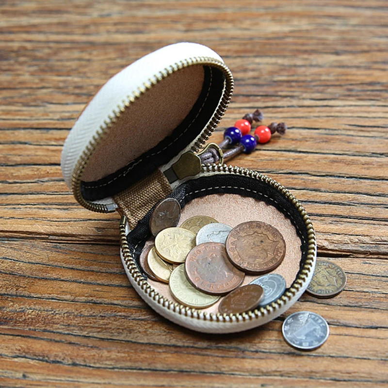 Кошелек из натуральной кожи для мужчин и женщин дизайнерский винтажный