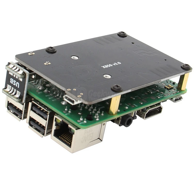 Raspberry Pi 3 Model B + (Plus)/3B Msata Ssd Плата расширения X850 V3.0 Usb 0 плата Модуль для | Компьютеры и