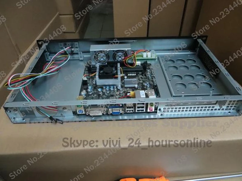 Новый короткий-ITX шасси 1U брандмауэр ворота сервер Мини Pro только чехол |