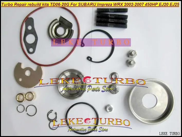 Турбо ремонтные комплекты Ремонтный комплект TD06 20G 20GHW для SUBARU Impreza WRX 2002 07 MAX HP 450HP