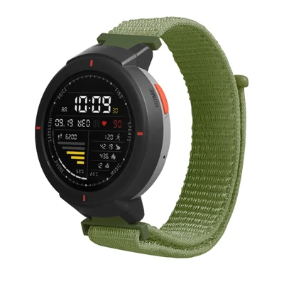 Green YUEDAER нейлоновый ремешок для Amazfit Verge ремешок петля нейлоновый ремешок для часов Замена для Xiaomi Amazfit Verge полосы для Amazfit 3 - Цвет: Green
