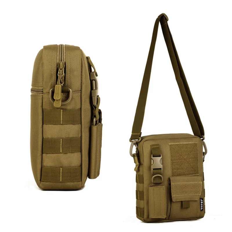 Men Camo Waterproof Vertical Messenger Bag Army Fans Tactical Shoulder Outdoor Travel Commuter Package Extend Molle XA457WD | Спорт и