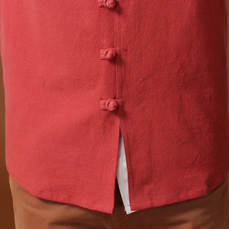 

Hot Sale Red Chinese Mens Cotton Linen Kung Fu Jacket Coat Long sleeve hombre chaqueta abrigo Size S M L XL XXL XXXL Mim14B