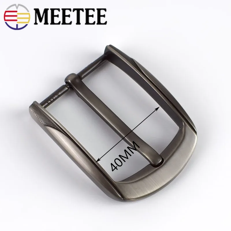 Meetee 5 шт. Модные металлические пряжки для мужского ремня Пряжка пояса ширина 38 39