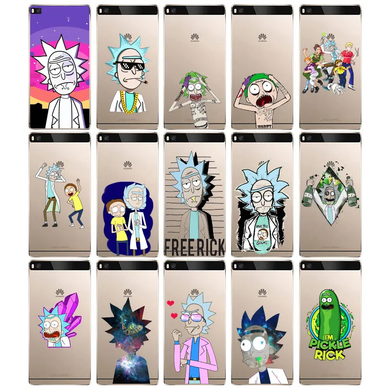 DREAMFOX M283 Rick And Morty Мягкий силиконовый чехол из ТПУ для Huawei P8 P9 P10 P20 P30 Lite Pro P Smart Plus 2017