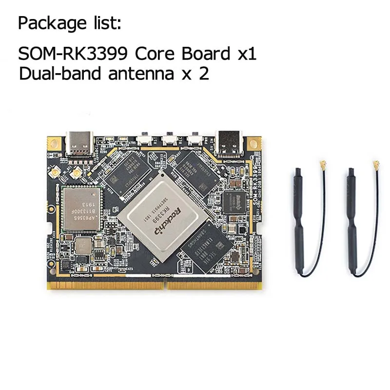SOM-RK3399 AI Developer kit WiFi BT Поддержка Гбит/с Ethernet и двухэкранный дисплей Android/Ubuntu/QT/buildroot HDMI IN/OUT - Цвет: Kit A