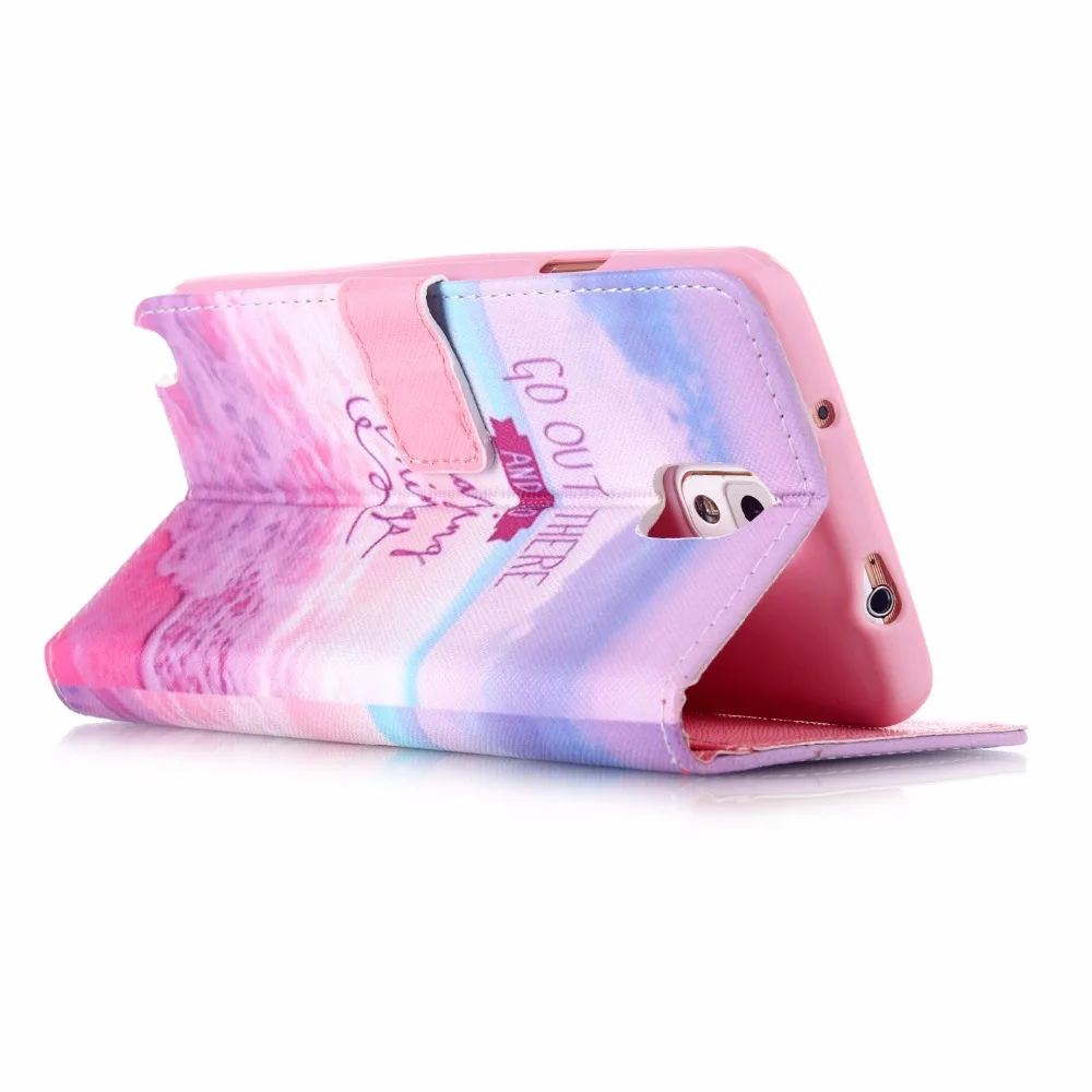Для samsung Galaxy Note 3 случаях роскошные мультфильм Цвет серии кожа флип-чехол чехол