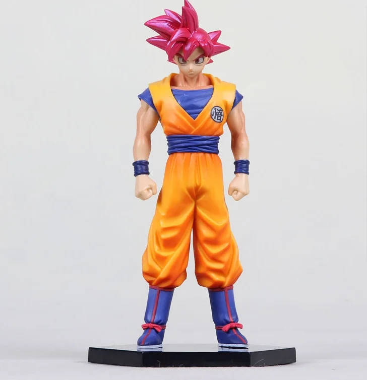 HKXZM Аниме Фигурка 16 см Жемчуг дракона Супер Saiyan God Son Goku ПВХ фигурка игрушка кукла