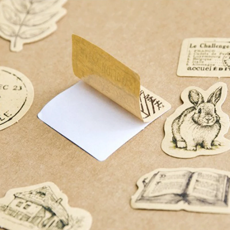 

46pcs/lot Mini Craft Paper DIY Diary Album Label Scrapbooking Plannner Notes Sticker Party Cards Autumn School Office Supplies