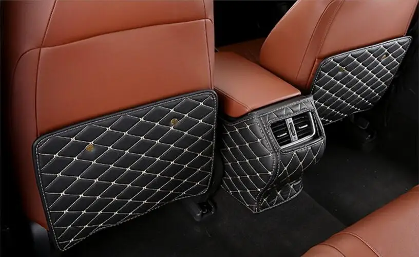 

Для Honda Accord 2018 3 шт. из искусственной кожи спинка сиденья автомобиля Противоударная накладка автомобильный коврик против грязи подлокотник ...