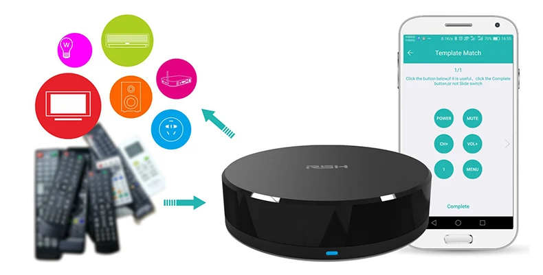 Smart Home Automation Intelligent Universal WIFI+IR Switch Remote Controller broadlink for Amazon Alexa/Echo Dot& Google Home