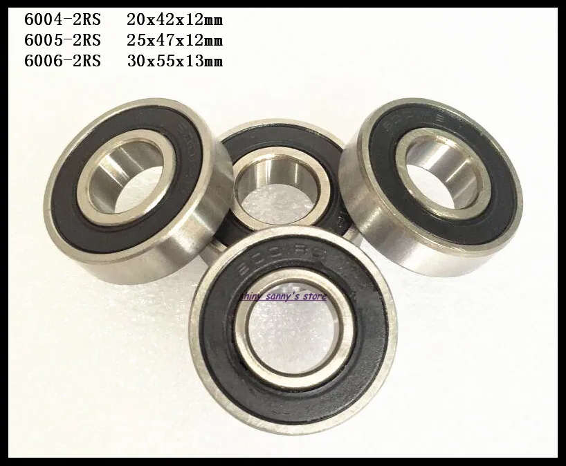 1 шт. 6004-2RS 6005-2RS 6006-2RS Миниатюрный подшипник с глубоким желобом и резиновым
