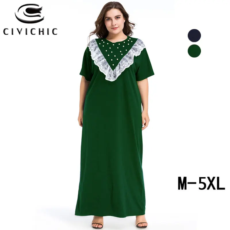 Элегантное женское платье CIVI CHIC Zomer Jurk кружевное макси с оборками и стежками