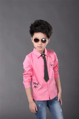 Новые повседневные рубашки для мальчиков Белые и розовые Garcon 6BBL119|shirt italian|shirt silkshirts for large dogs |