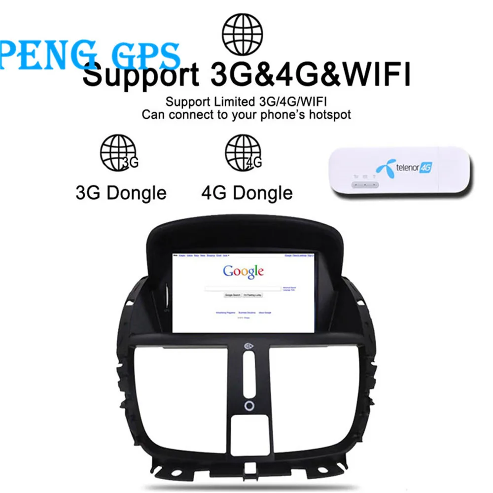 Car CD player GPS Navigation For 2008-2014 Peugeot 207 Audio Stereo Multimedia Tape Recorder Autostereo Headunit Radio | Автомобили и