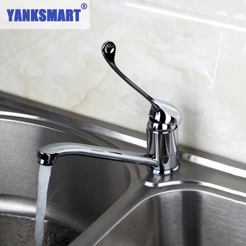Кухонный Смеситель YANKSMART с длинной ручкой дизайнерский кран для раковины в