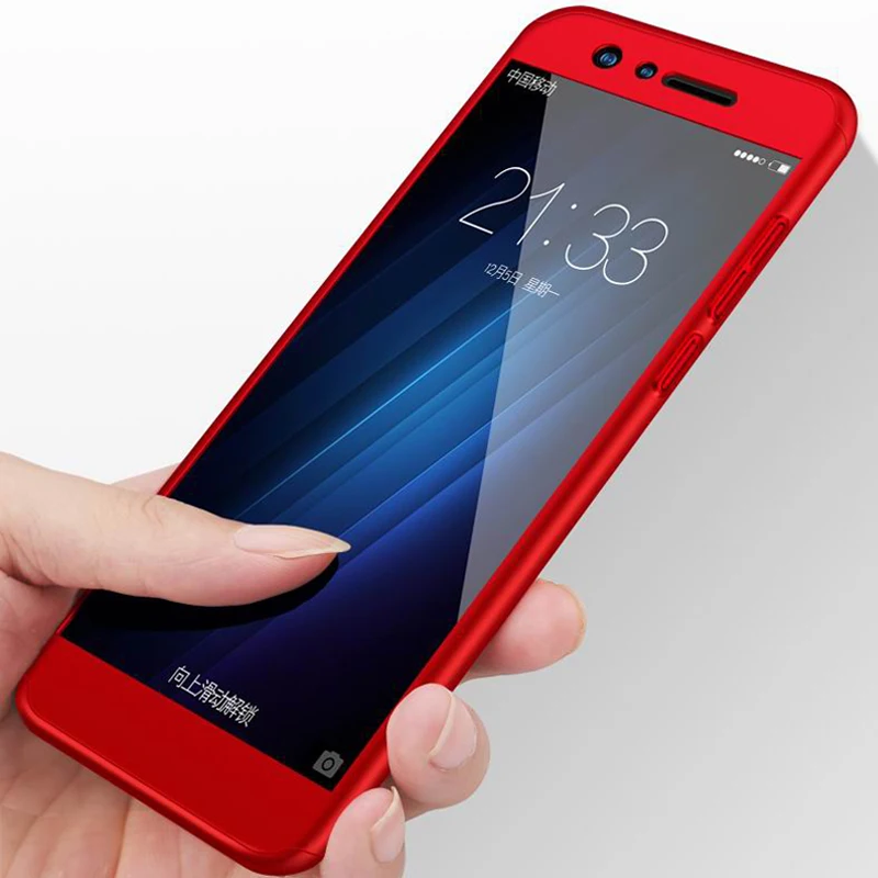 Чехол с полным покрытием 360 градусов для Honor 7A Pro чехол Huawei закаленным стеклом