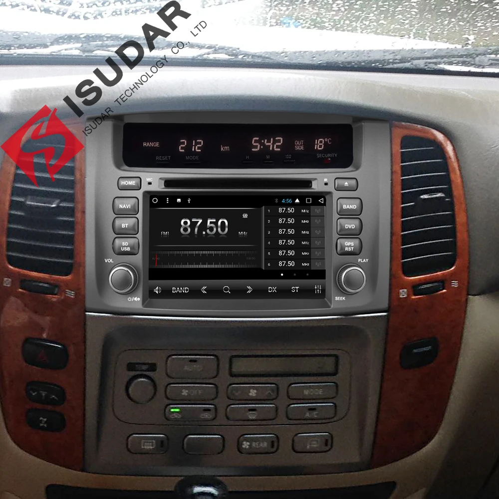 Isudar автомобильный мультимедийный плеер 2 din Авто Android 7 1 дюймов для