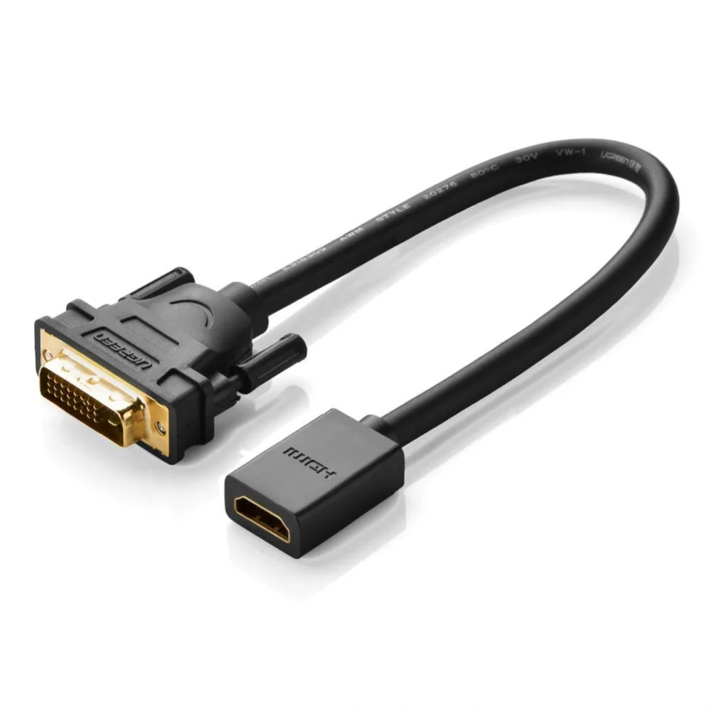 Кабель-переходник HDMI male-DVI переходник на 24 + 1 pin Female 1080P 3D видео 1080p для ЖК-дисплея DVD
