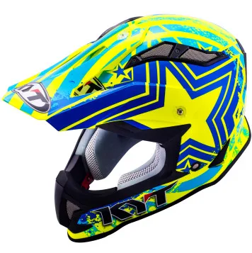 Patriot Blue-Yellow KYT внедорожный шлем мотоциклетный шлем DOT или ECE сертификат STRIKE EAGLE - Цвет: Patriot Blue-Yellow