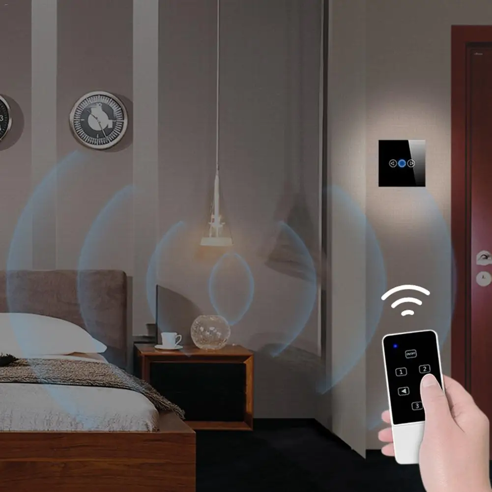 LAIDEYI черный умный переключатель беспроводной пульт дистанционного управления ЕС