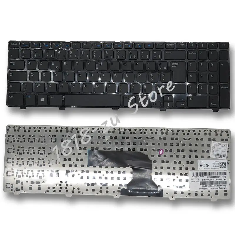 

new FR French Keyboard For DELL 15R-5521 3521 2521 3537 5528 2528 3328 5421 FR laptop keyboard BLACK
