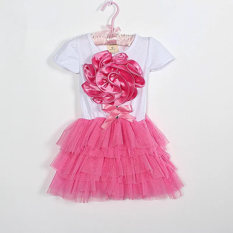 Новое Летнее бальное платье для девочек кружевное платье-пачка красивое с