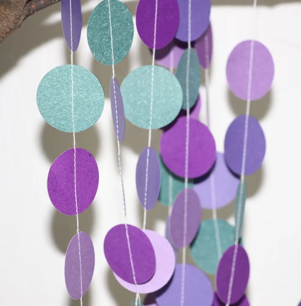 (2 шт./лот) бирюзовая Свадебная гирлянда цвета морской волны фиолетовая для