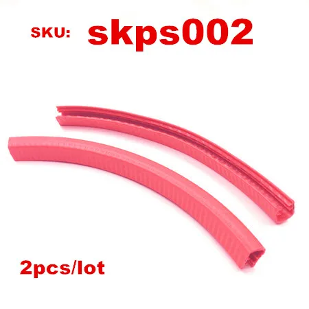 30cm red strip 2 шт. скейтборд предотвращения столкновений полоса Longboard 30 см Мульти-уход полоса Глава Палуба Анти Bump защиты скутер роликовые коньки быстро - Цвет: 30cm red strip