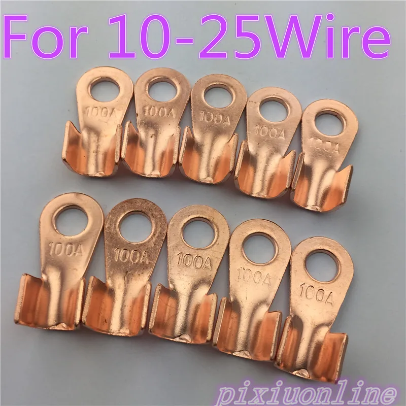 10 шт. медный соединитель для проводов 25 дюймов|splice terminal|copper wire connectorwire terminal connector |