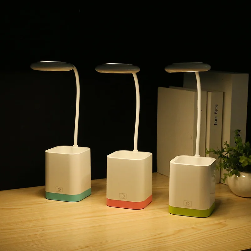 Led desk lamp creative pen holder charging LED eye simple three-speed touch night light student dormitory reading | Освещение