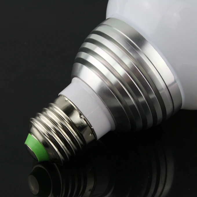 5W E27 RGB Globe LED Light Bulb with Remote Control 85V 265V|light bulb connector types|bulb capbulb auto |