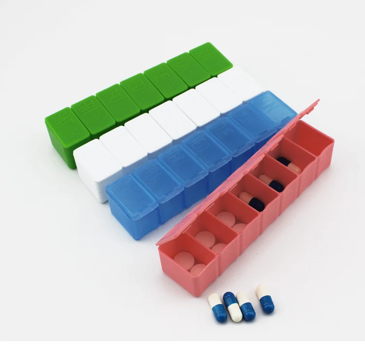 Длинная маленькая коробка для лекарств одна неделя портативная обманка с