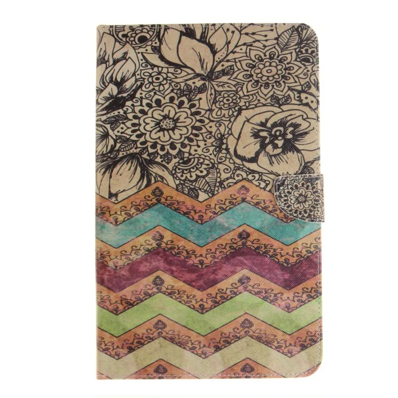 wave pattern Чехол для планшета для samsung Galaxy Tab4 Tab 4 10,1 T530 T531 T535, умный чехол-книжка со стилусом для samsung Tab4 10,1 - Цвет: wave pattern