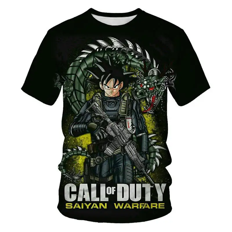 Dragon Ball Z Ultra Instinct God Son Goku Super Saiyan Men Tshirt 3D Printed Summer O-Neck Daily Casual Funny T shirt Plus Size
