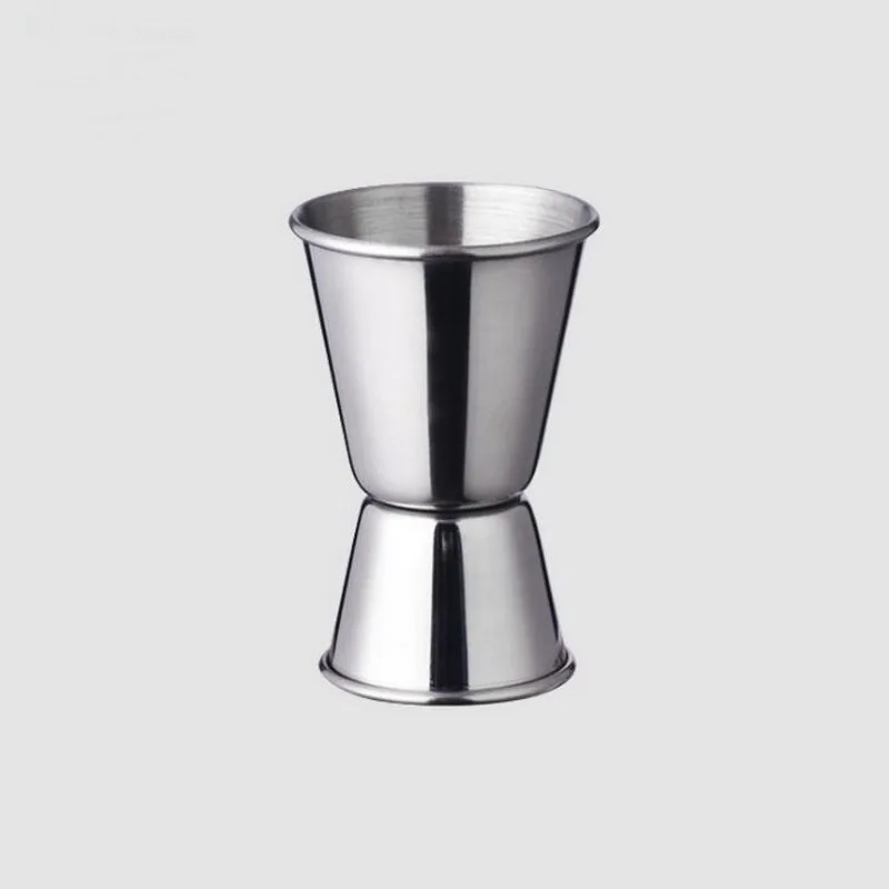 

Stainless steel crimping liquid measuring cups bar cocktail measuring cups double wine measuring tools