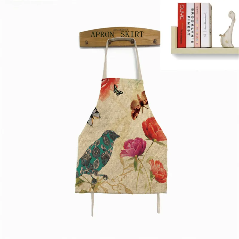 2018 хлопок лен фартук в китайском стиле цвет съемный противообрастающий без