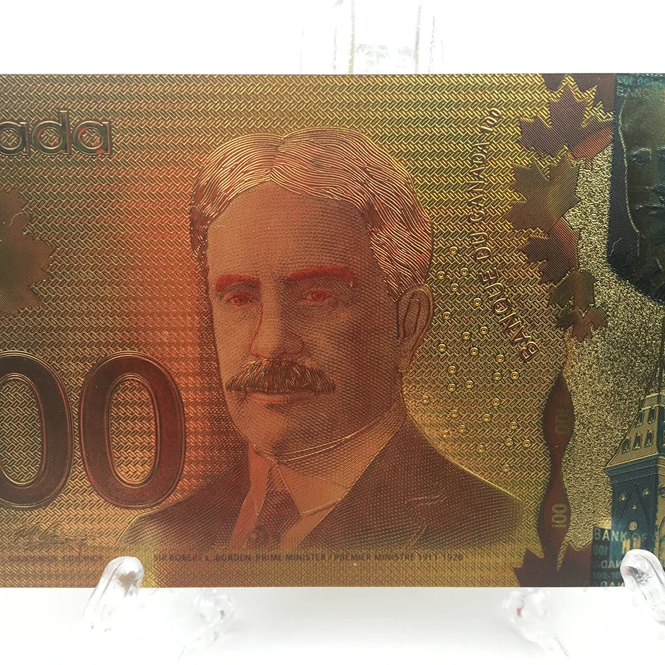 KL 10 шт за лот валюты банка канадский сувенир банкнот 100 долларовые банкноты из