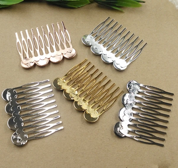 Базовая шпилька для волос 5 шт./лот 4 шт. 12 мм основы кабошонов заколки лотки