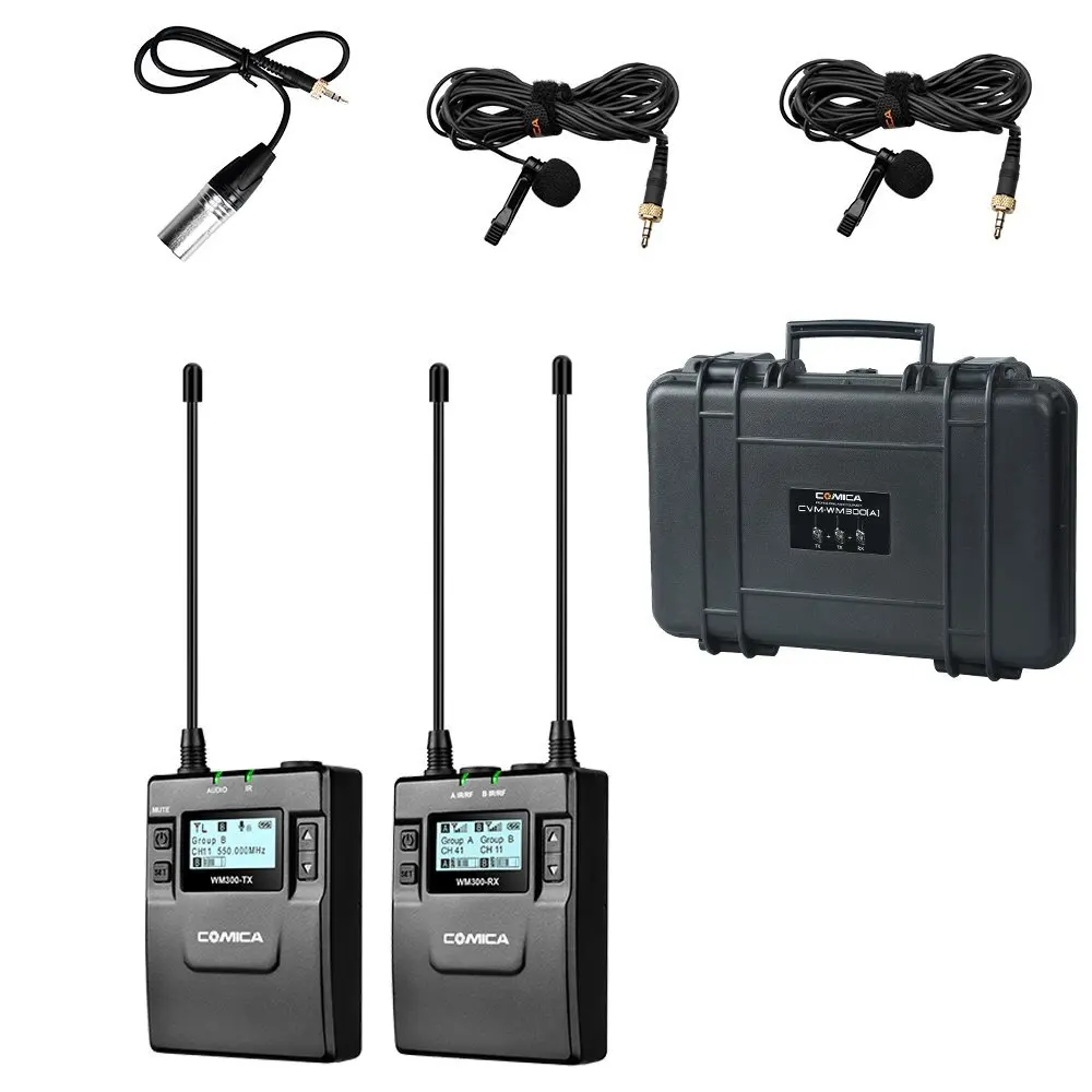 Comica CVM WM300 (C) конденсаторный микрофон 96 канальный UHF профессиональный